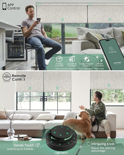 Yoolax Motorized Blinds with Remote, Smart Blinds - Image 3