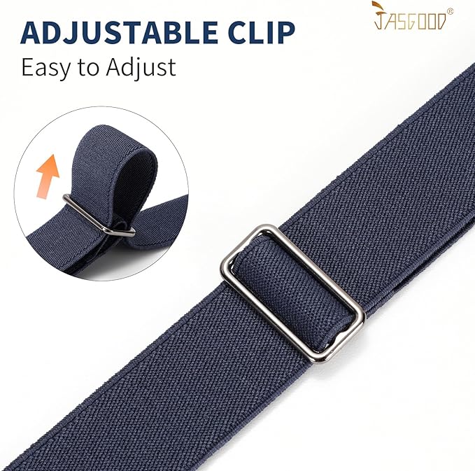 JASGOOD Women No Show Stretch Belt Elastic Web Strap Belt - Image 7