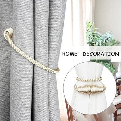 Nieffeiy Magnetic Curtain Tiebacks Outdoor Curtain Tie Backs Rope Decorative - Image 5