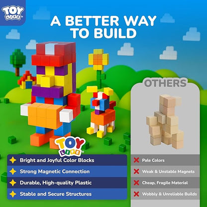 64PCS Magnetic Blocks, Magnetic Building Blocks - Image 5