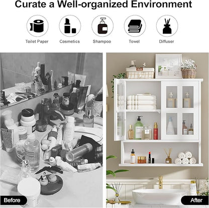Modern Hanging Bathroom Cabinet, Sturdy Wooden Medicine Cabinet - Image 5