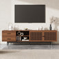 Zerberus 78” TV Stand, Mid-Century Modern TV Console Entertainment Center by Unknown