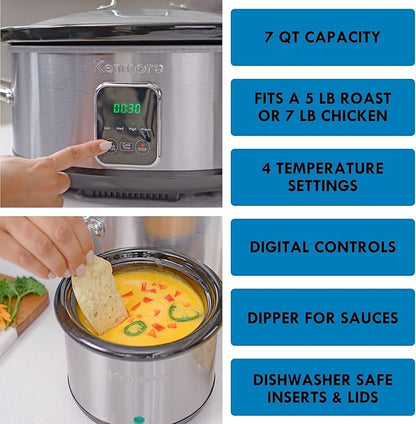 Kenmore 7 Quart Slow Cooker - Image 3