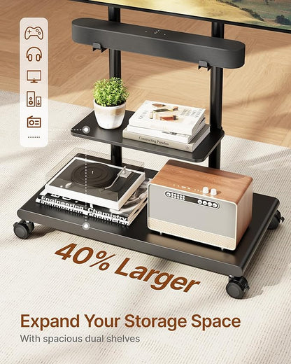 ECOTINY Steel Base Rolling TV Stand - Image 7