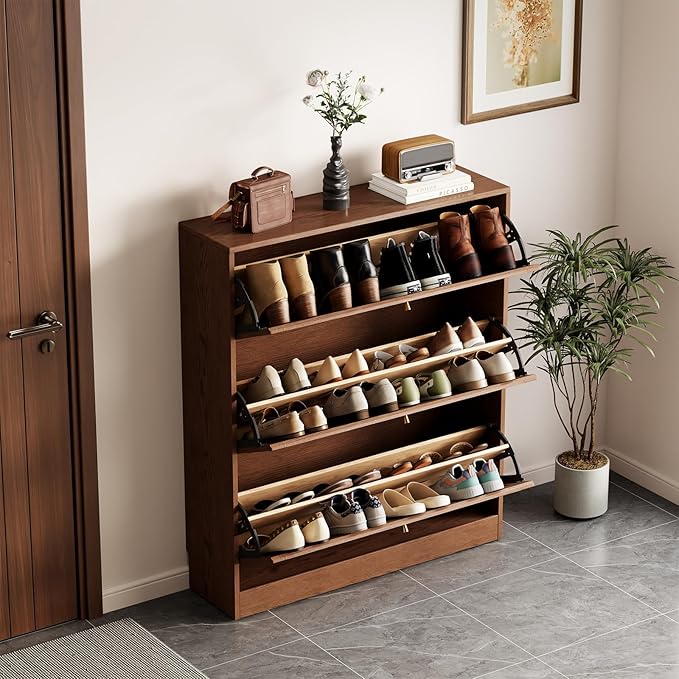 KungFuWood Soild Wood Shoe Storage Cabinet - Image 7
