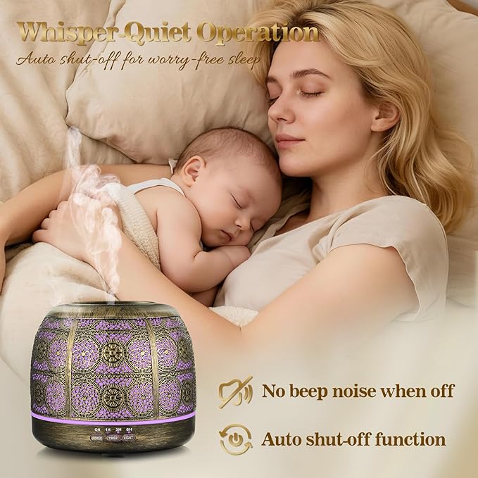ARVIDSSON Essential Oil Diffuser, 500ml Aromatherapy Diffuser - Image 5