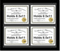 8511-20X24Bk-B Black Horizontal 8.5X11 Diploma Frame With 4 Opening Black Mat, Holds 4 8.5X11 Inch Documents With Wall Hanger