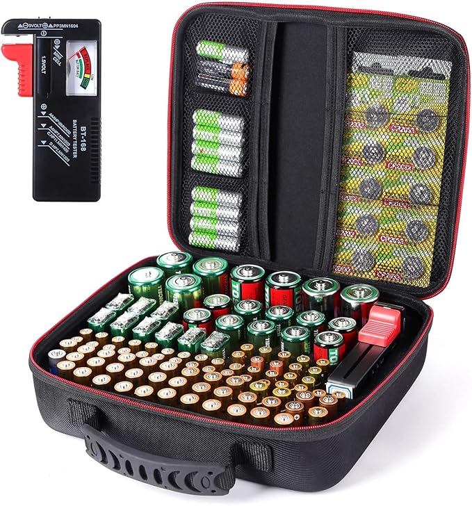 Battery Organizer Storage Case Box by Spacimgy