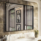 ISKM Black Metal Framed Bathroom Mirror by ISKM-IStillKeepMovin