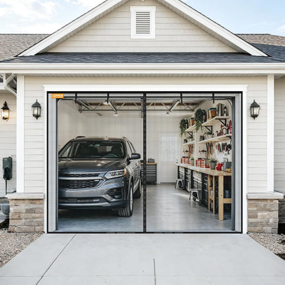 heavy duty garage screen door for 1 car, main product view