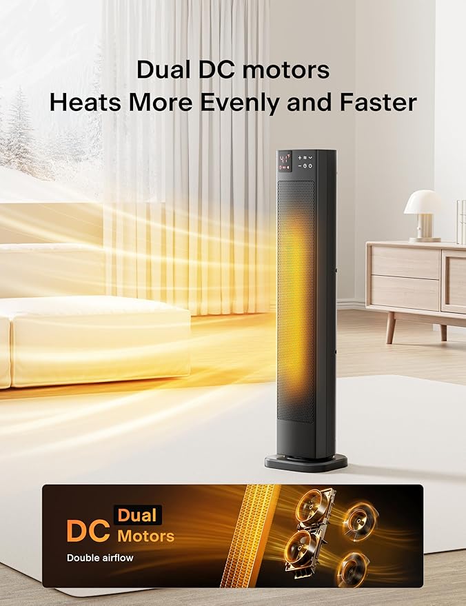 PELONIS 30” Ceramic Tower Space Heater - Image 3