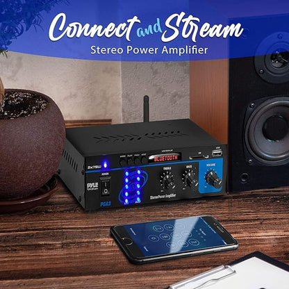 Pyle Bluetooth Home Audio Power Amplifier System - Image 3