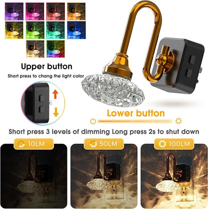 L LOHAS LED Night Lights Plug into Wall, 10-Color Changing RGB Floral Night - Image 2