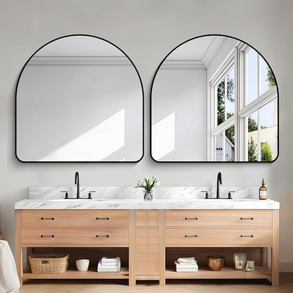 Arched Bathroom Mirror, Wall Mounted Mirror, Living Room, Hanging or Leaning - Image 6
