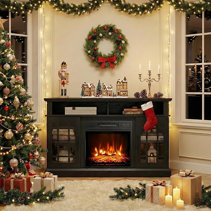 SIMOE Modern 48 Inch Electric Fireplace TV Stand, TV Console - Image 8
