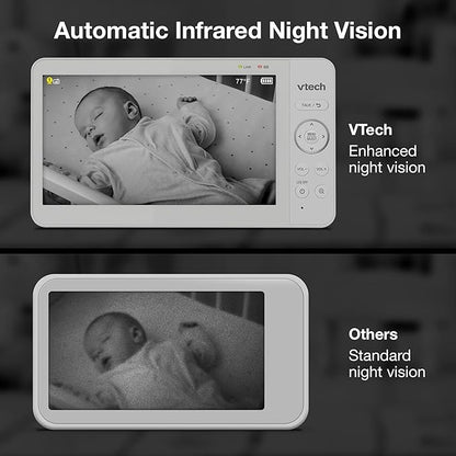 VTech Video Baby Monitor with 7" Color LCD Screen, Long Battery Life, Secure - Image 7