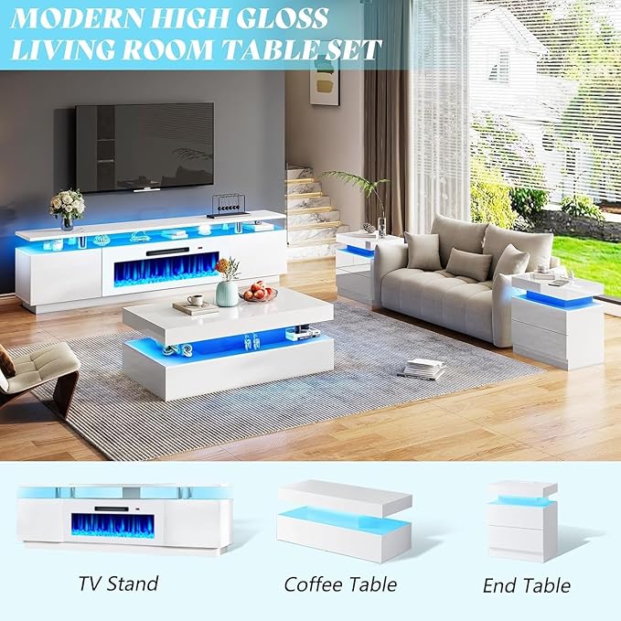 AMERLIFE Fireplace TV Stand - Image 6
