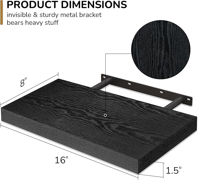 Fun Memories 16 Inch Floating Shelves - Image 3