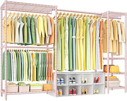 Ulif E10 Clothes Rack（With Stretchable Hanger Rod）Freestanding Clothing Racks by Ulif