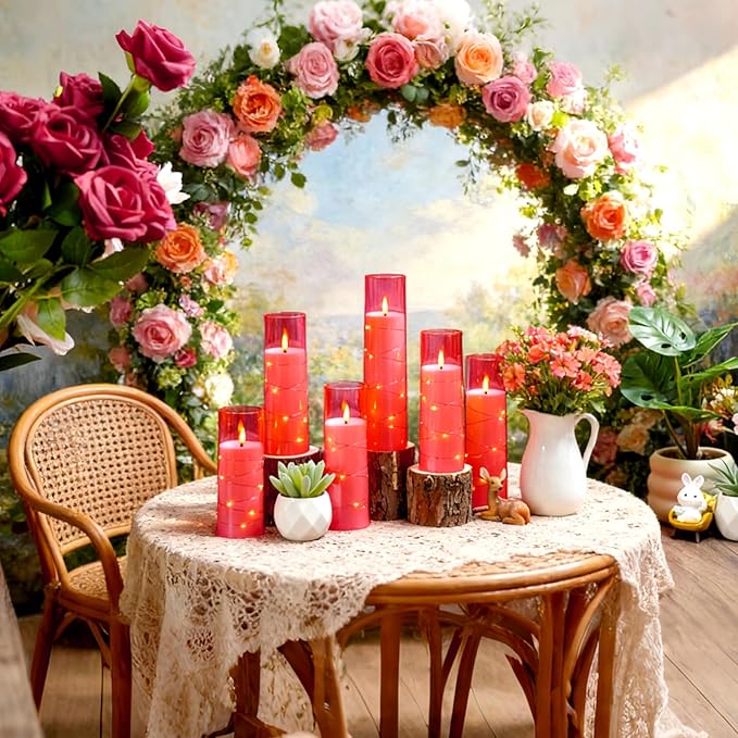 Flickering Flameless LED Candles, Battery Operated Candles 9 Pcs - Image 5