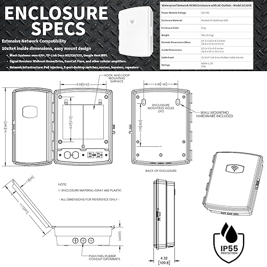 Waterproof Indoor Outdoor Weatherproof Nema Enclosure Cabinet Junction Box - Image 4