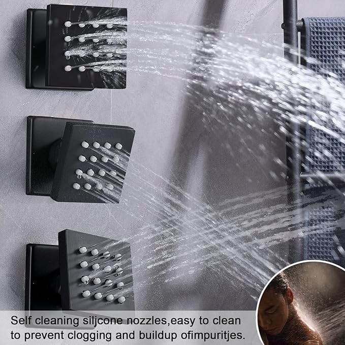 KATAIS Matte Black Tempreature Display Shower System - Image 4