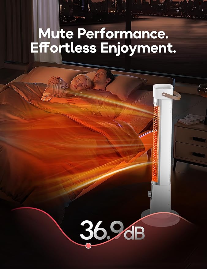 Patio Heater for Outdoor Use, Infrared Electric Outdoor Heater, 1500W Instant - Image 5
