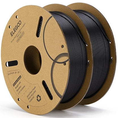 ELEGOO PLA Filament 1.75mm Black 2KG, 3D Printer Filament Dimensional Accuracy by ELEGOO