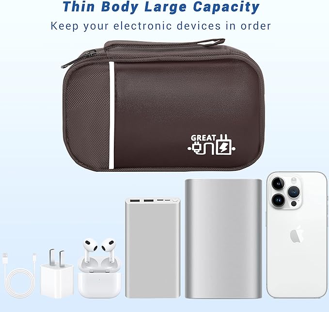 Electronics Organizer, Travel Cord Organizer Pouch, Portable Cable Organizer - Image 5