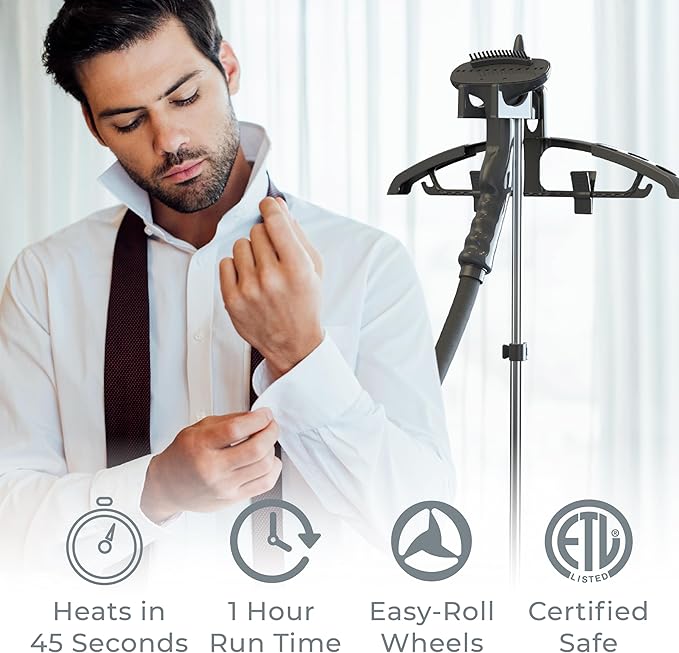 Pure Enrichment PureSteam XL Standing Fabric Steamer - Image 4