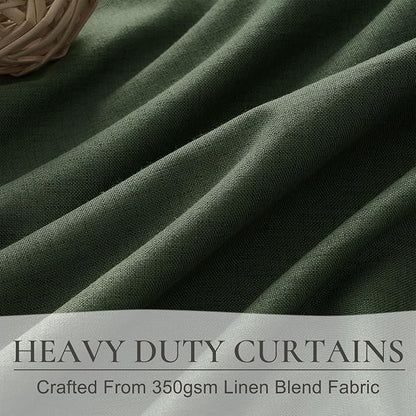 Dark Green Curtains 84 Inches Long - Image 5