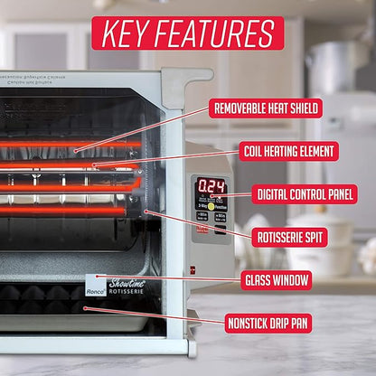 Ronco Digital Rotisserie Oven, Platinum Digital Design, Large Capacity - Image 4