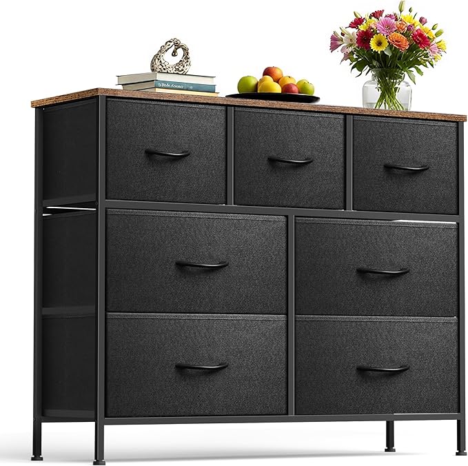 Dresser for Bedroom with 7 Drawers, Chest of Drawers, Storage Drawers Organizer by Sonharlar