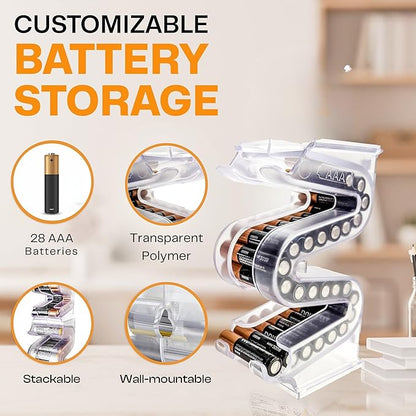 Battery Ladder Organizer Case for AAA Batteries - Image 4