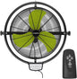 20 IN 5500 CFM Remote Control Wall Mount Fan, 3 Speed High Velocity Wall Fan by Fanqiebros