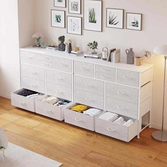 LUMTOK 10-Drawer Dresser, Fabric Dressers Drawers - Image 9