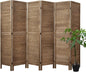 Room Dividers and Folding Privacy Screens, Wood Louvered Separators Divider Wall by Svimi