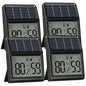 Digital Indoor Thermometer & Hygrometer, Light Powered Solar Indoor Temperature by BaldrInc