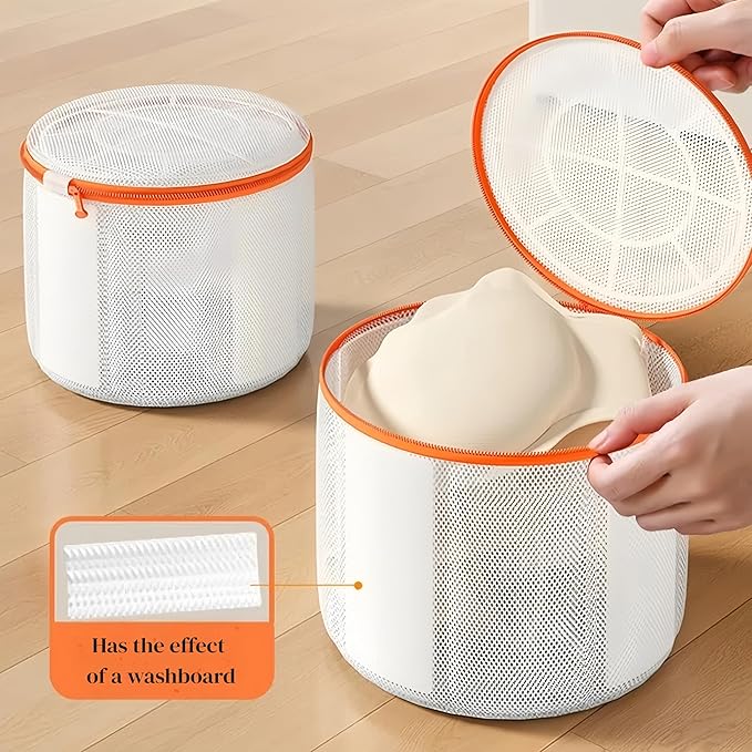 Bra Washing Bag with Anti-Deformation Structure and Fixed Hand-Wash Board - Image 6