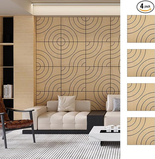 ARMURO 4 Packs Acoustic Wall Panels by ARMURO