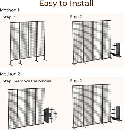 DEMEGA Grid Wall Panels Foldable Gridwall Panel Display Stand Art Show Display - Image 4