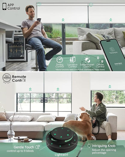 Yoolax Motorized Blinds with Remote, Smart Blinds - Image 3