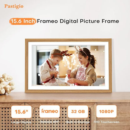 Digital Picture Frame, Frameo 15.6 Inch Large Digital Photo Frame WiFi - Image 2