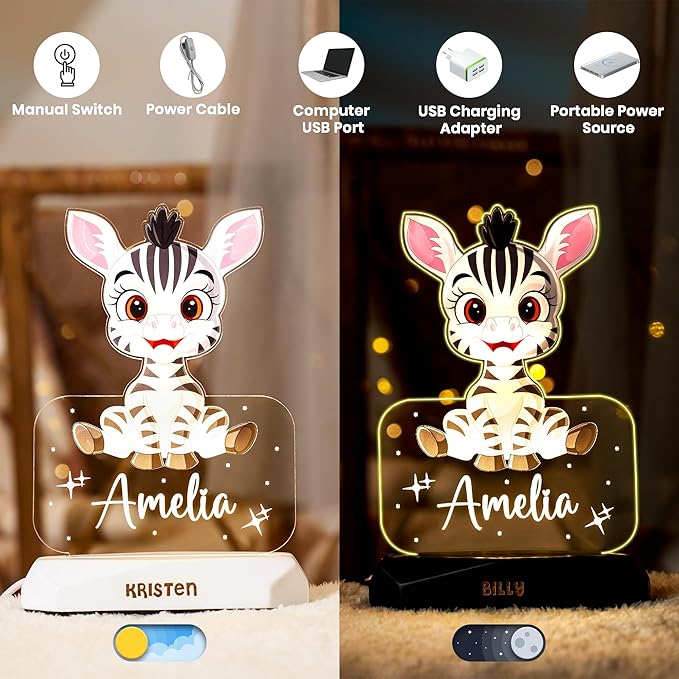 hun concept Personalized Unicorn Night Light - Image 4