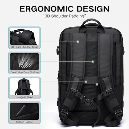Vacuum Seal Travel Backpack 45L Expandable Air Compression System Water - Image 7