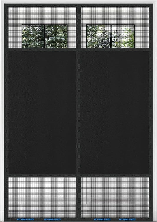 Magnetic Screen Door 72"x80" Blackout – Privacy Protection, Powerful Magnets by LIAMST