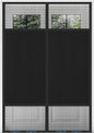 Magnetic Screen Door 72"x80" Blackout – Privacy Protection, Powerful Magnets by LIAMST