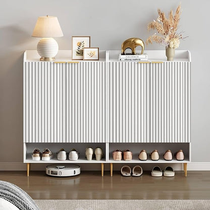 SICOTAS Fluted Shoe Cabinet - Image 5