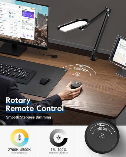 LED Desk Lamp for Home Office, Eye-Care Double-Sided Desk Light - Image 3