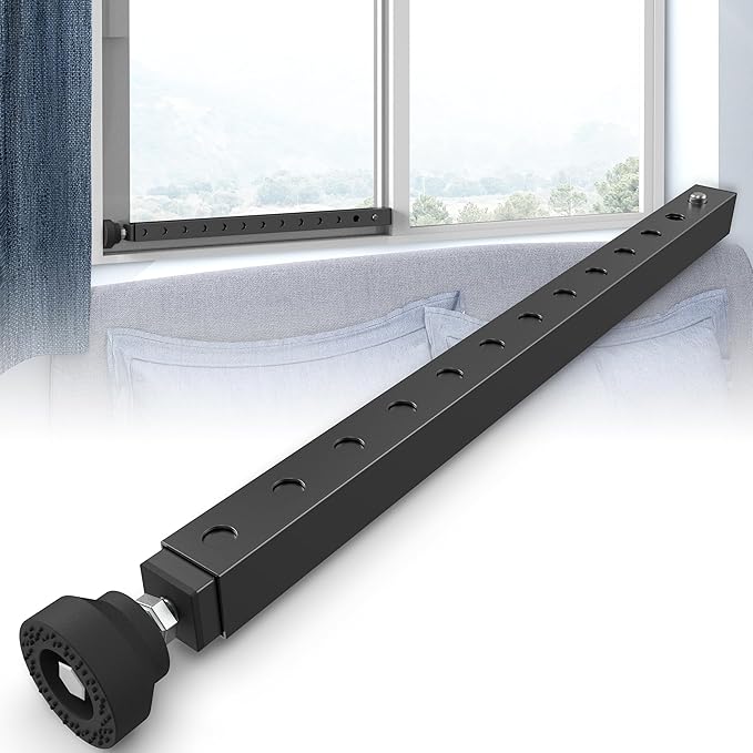 WooFog Adjustable Window Security Bars Vertical, Heavy Duty Sliding Patio Glass by WooFog